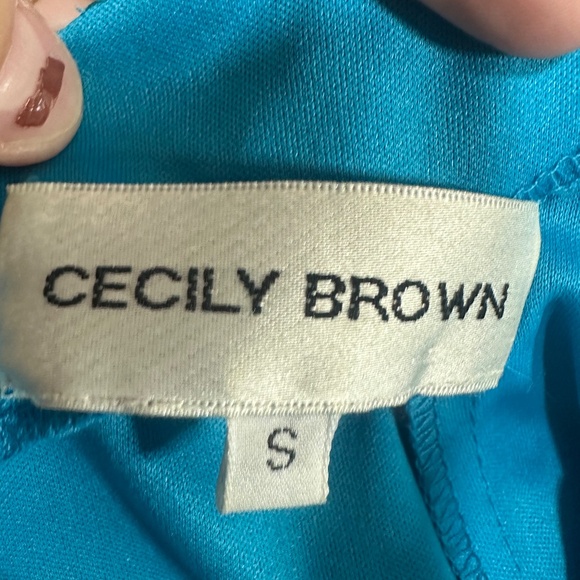 Cecily Brown Sequin Beaded Fairycore Blue Strapless V Neck Formal Prom Dress - Picture 12 of 13